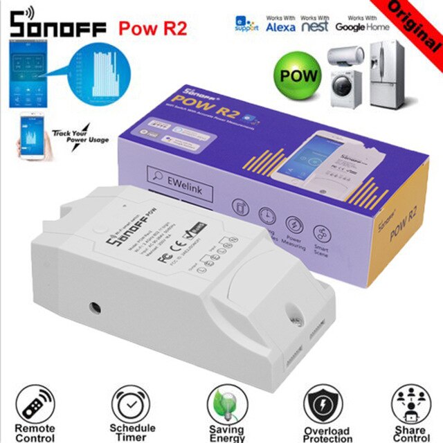 Sonoff POW R2 Wifi Smart Switch DIY Power Consumption Home ...